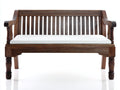 Bancos de jardín banco de exterior madera maciza con cojín diseño clásico 150x60x85 cm estilo rústico funcional